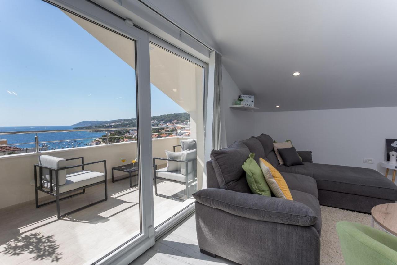 Golden View Penthouse Apartment Hvar Town Bagian luar foto